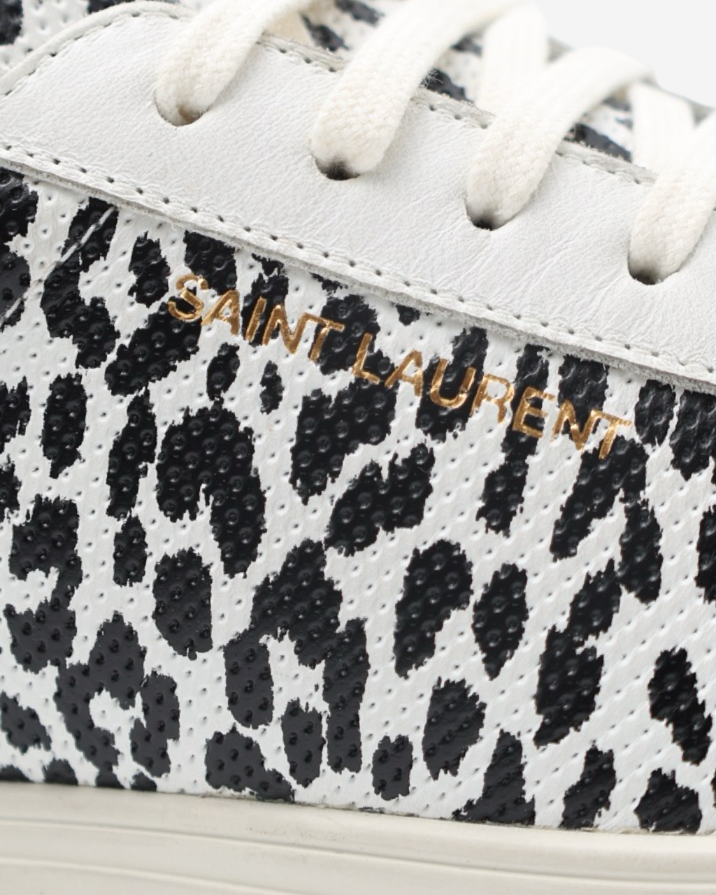 Saint Laurent Animal Print Sneakers