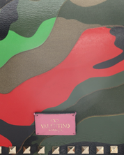 Valentino Rockstud Camouflage Pouch