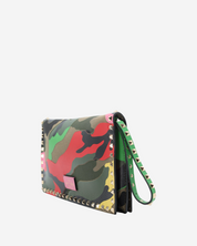 Valentino Rockstud Camouflage Pouch