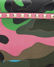 Valentino Rockstud Camouflage Pouch