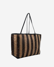 Fendi Roll Striped Tote Bag