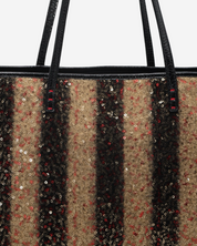 Fendi Roll Striped Tote Bag