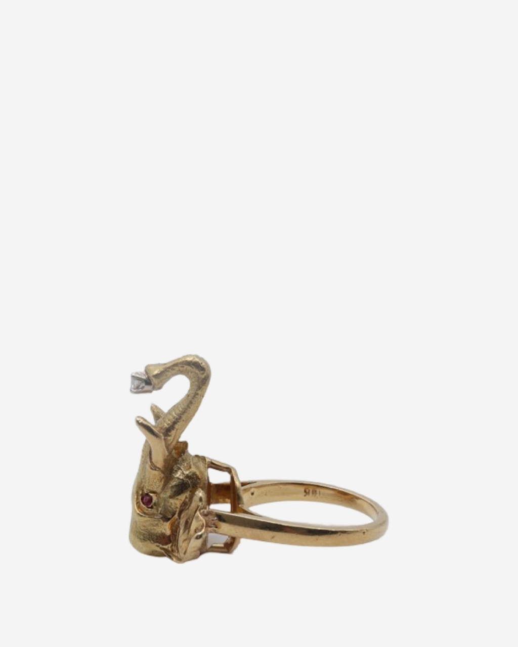 Anillo Carrera Elefante 18k