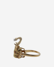 Anillo Carrera Elefante 18k