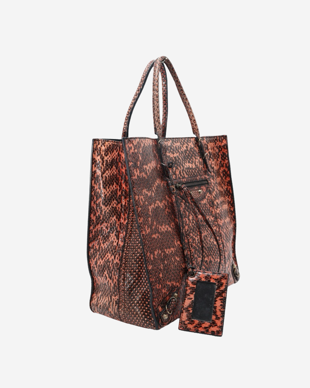 Bolso Balenciaga Python Papier Ledger Tote