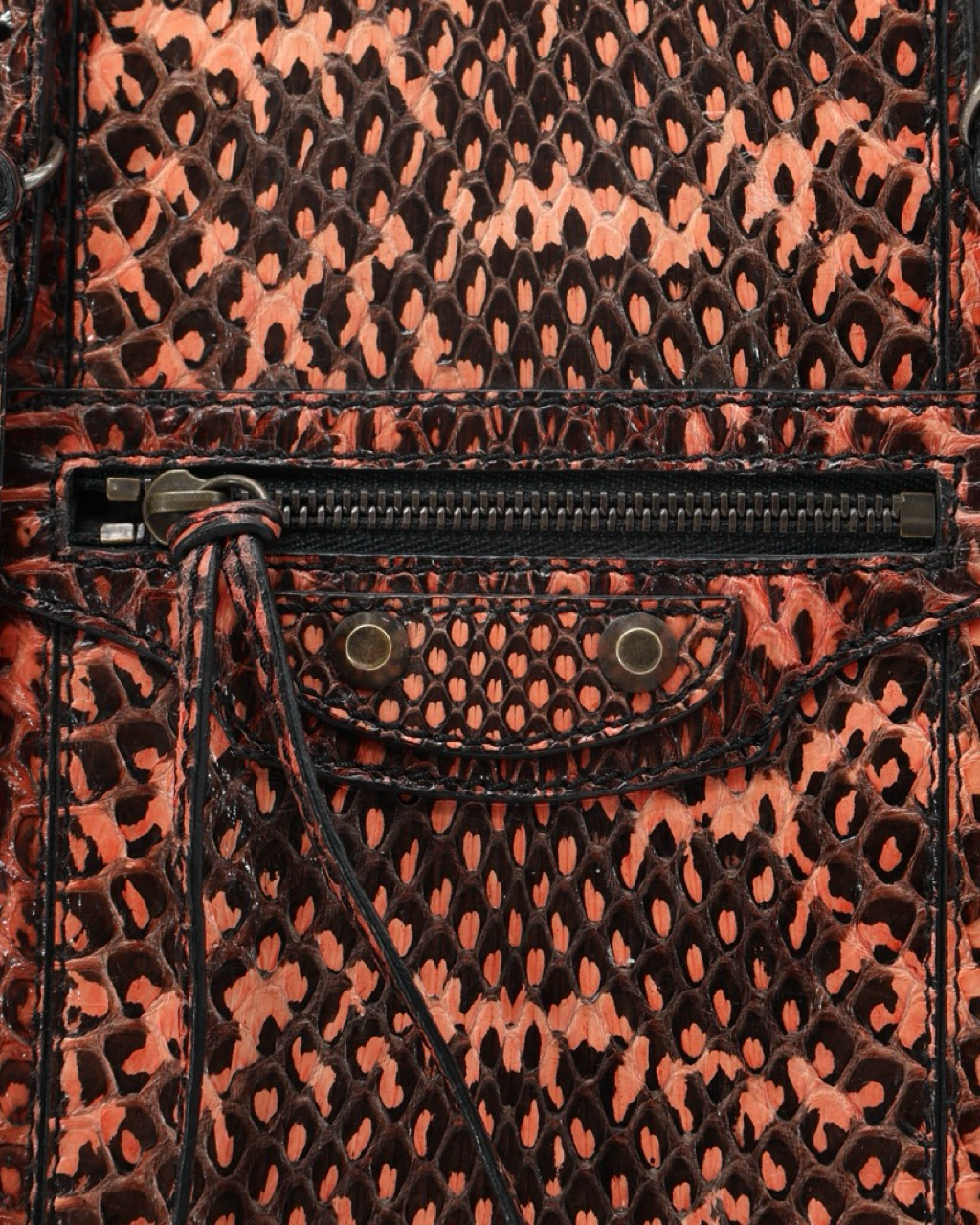 Bolso Balenciaga Python Papier Ledger Tote