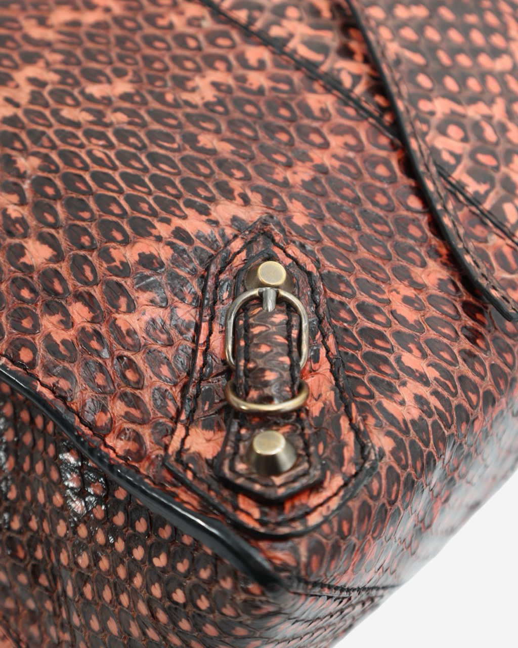 Bolso Balenciaga Python Papier Ledger Tote