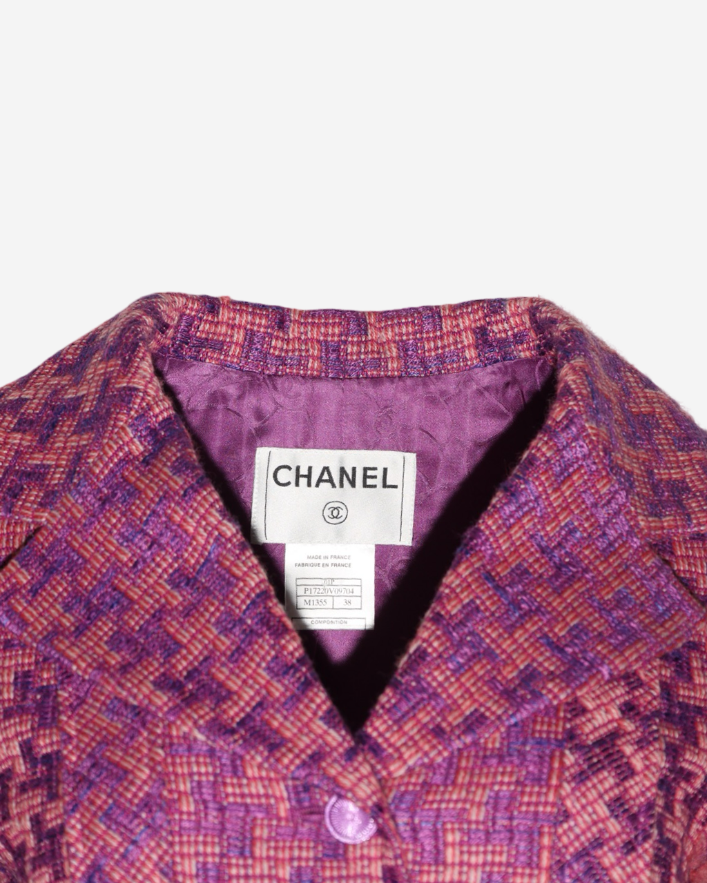 Chanel Tweed Coco Mark Blazer 38 FR
