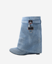 Botines Givenchy Shark Lock Denim 39