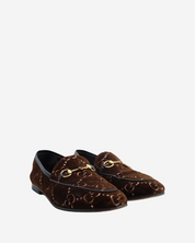 Gucci Jordaan Velvet Loafers 38.5