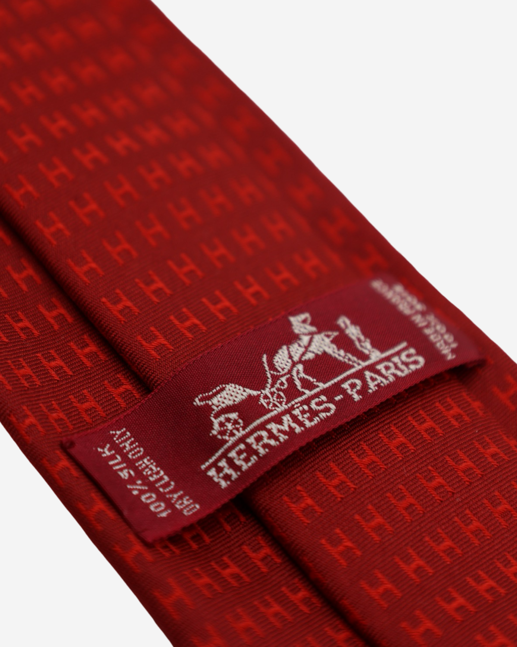 Corbata Hermès Façonnée H