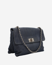 Chanel Denim Chocolate Bar Re-issue 2.55 Bag 2000-2002