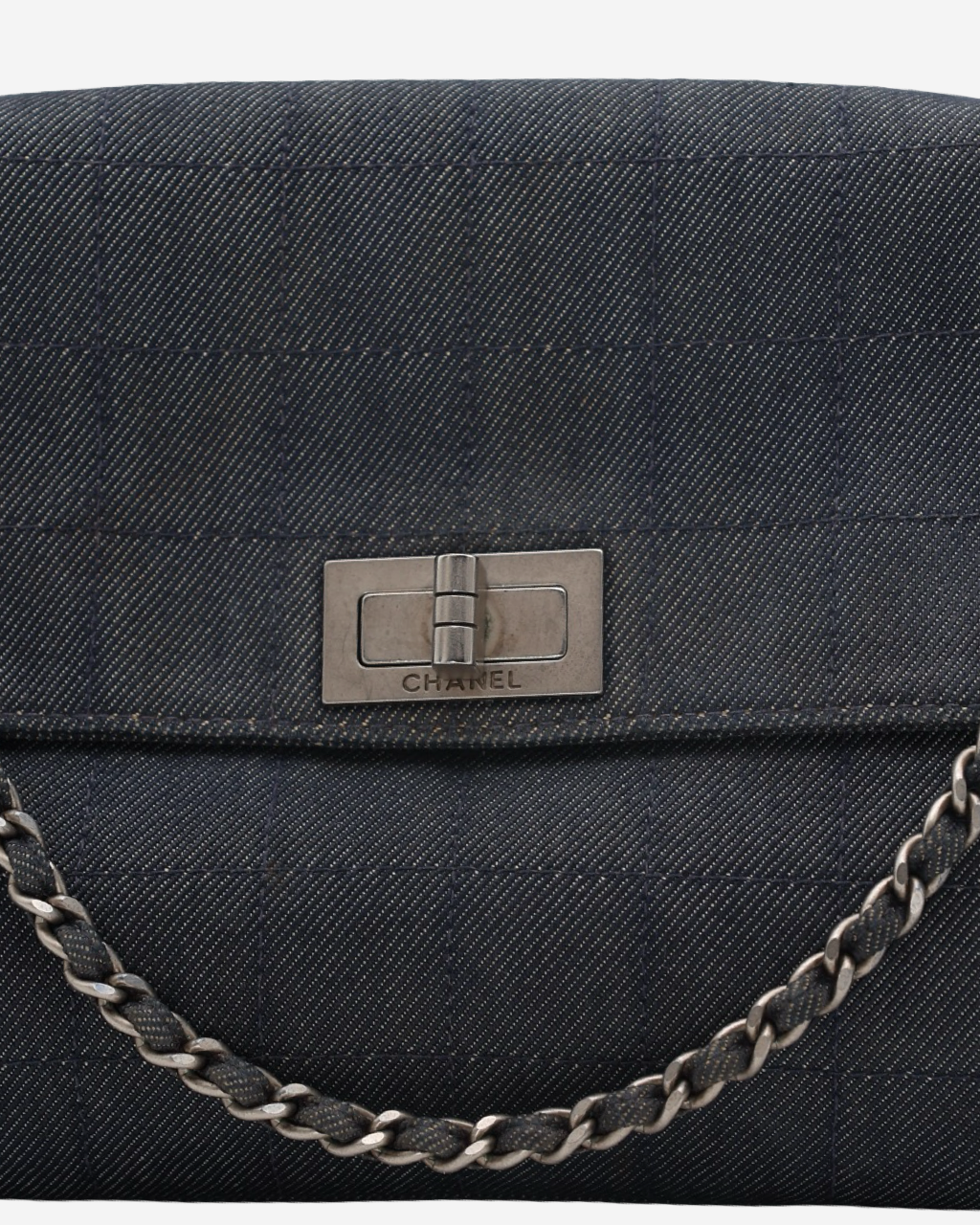 Chanel Denim Chocolate Bar Re-issue 2.55 Bag 2000-2002