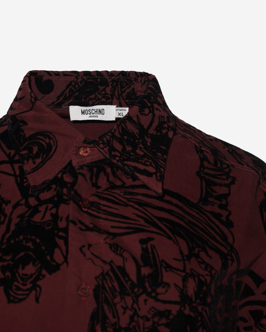 Camisa Moschino Jeans Vikingos XL