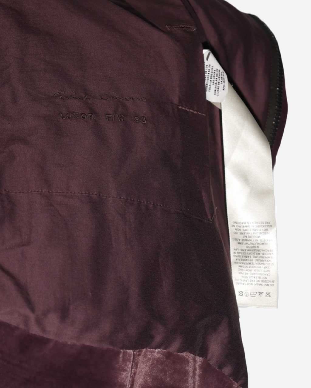 Rick Owens Velvet Jacket 38 IT