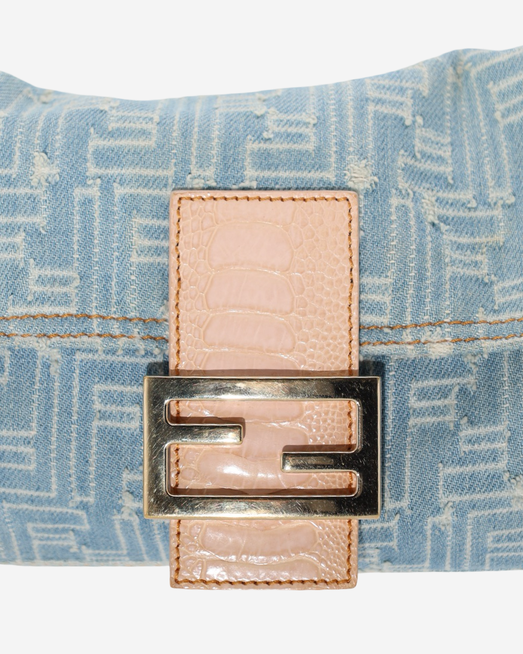 Fendi Baguette Denim Bag