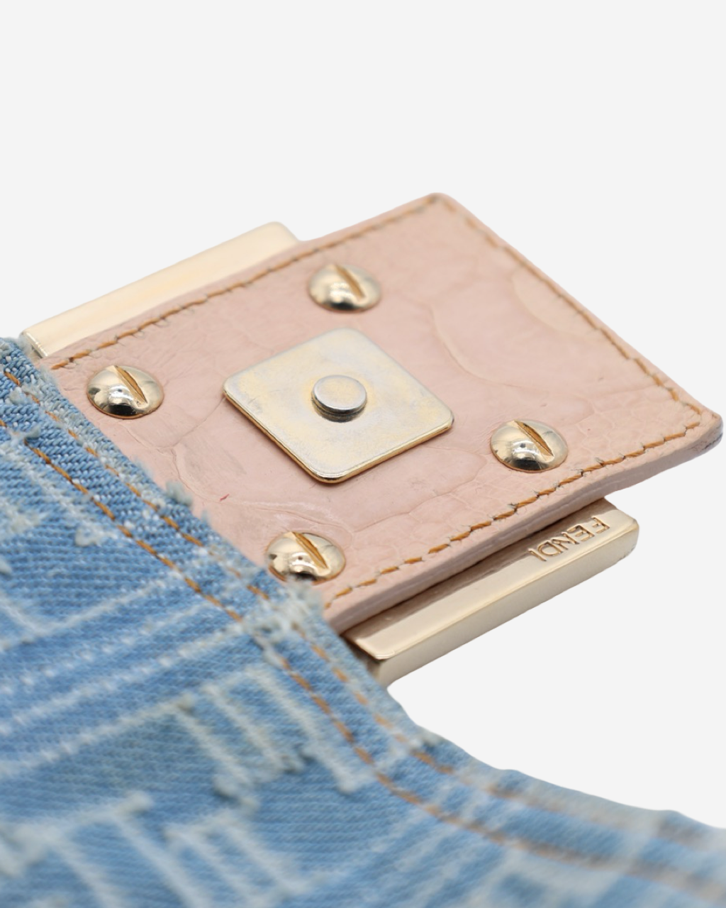 Fendi Baguette Denim Bag