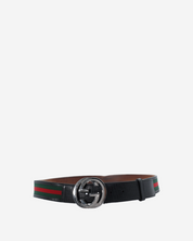 Cinturón Gucci Canvas Interlocking