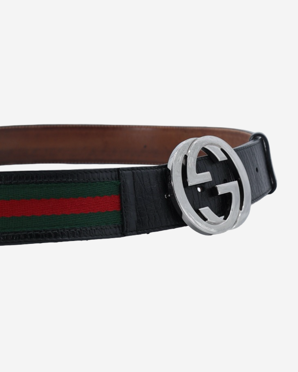 Cinturón Gucci Canvas Interlocking