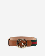 Cinturón Gucci Canvas Interlocking