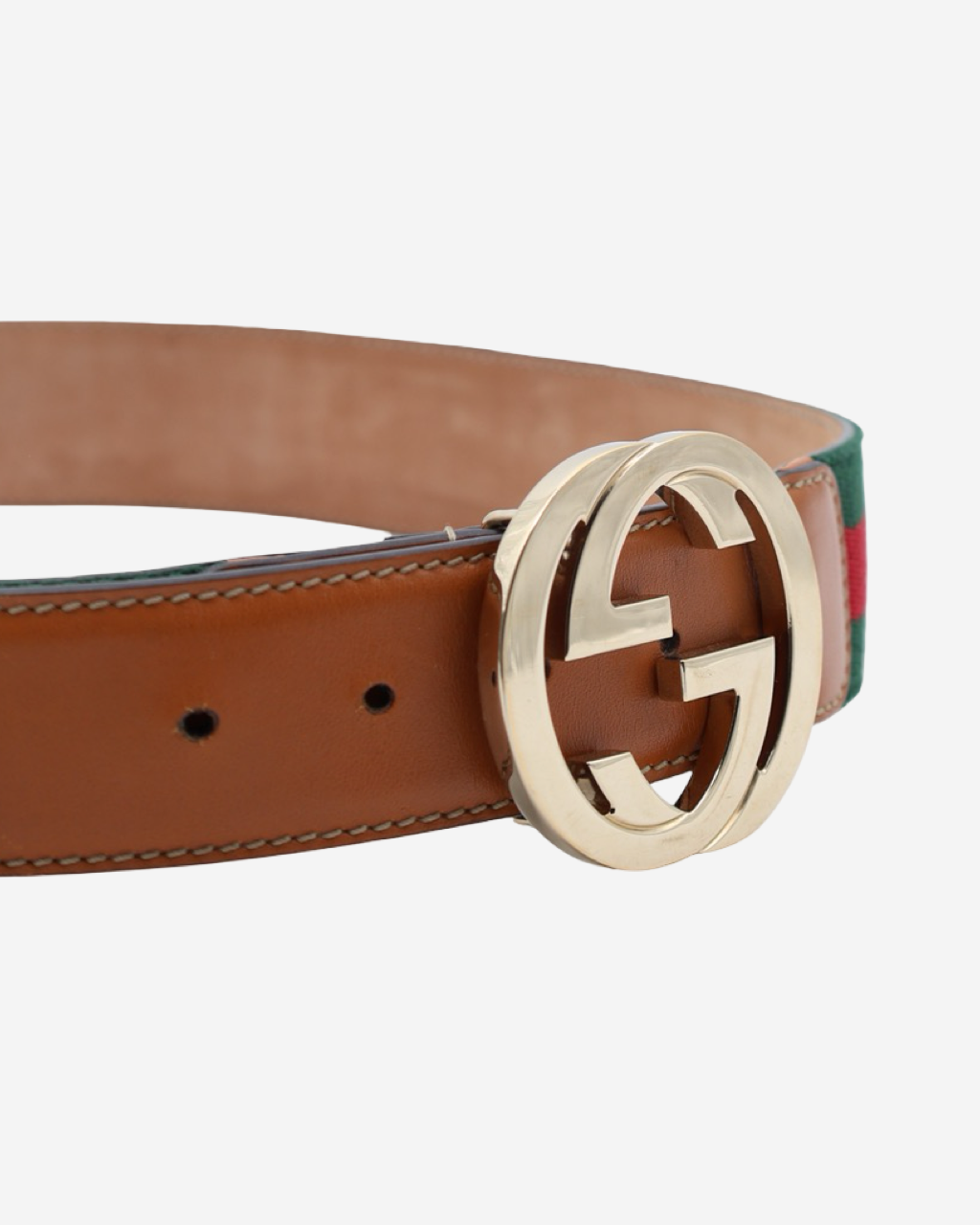 Cinturón Gucci Canvas Interlocking