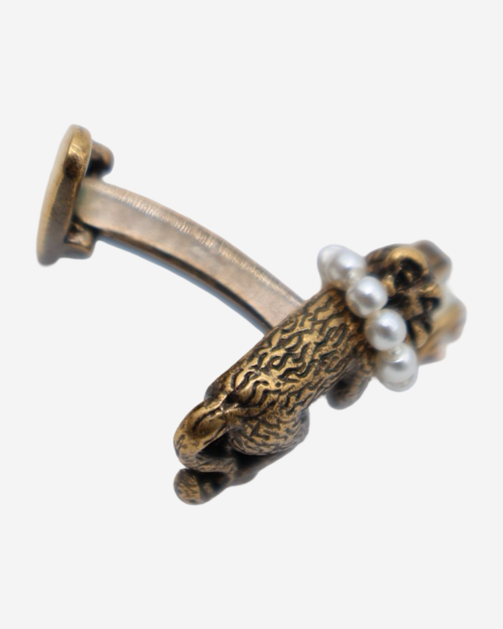 Mancuernillas Gucci Monos con Perlas