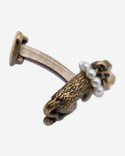 Mancuernillas Gucci Monos con Perlas