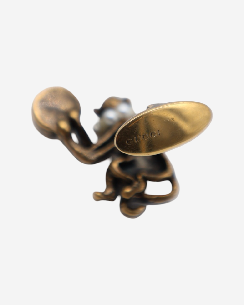 Mancuernillas Gucci Monos con Perlas