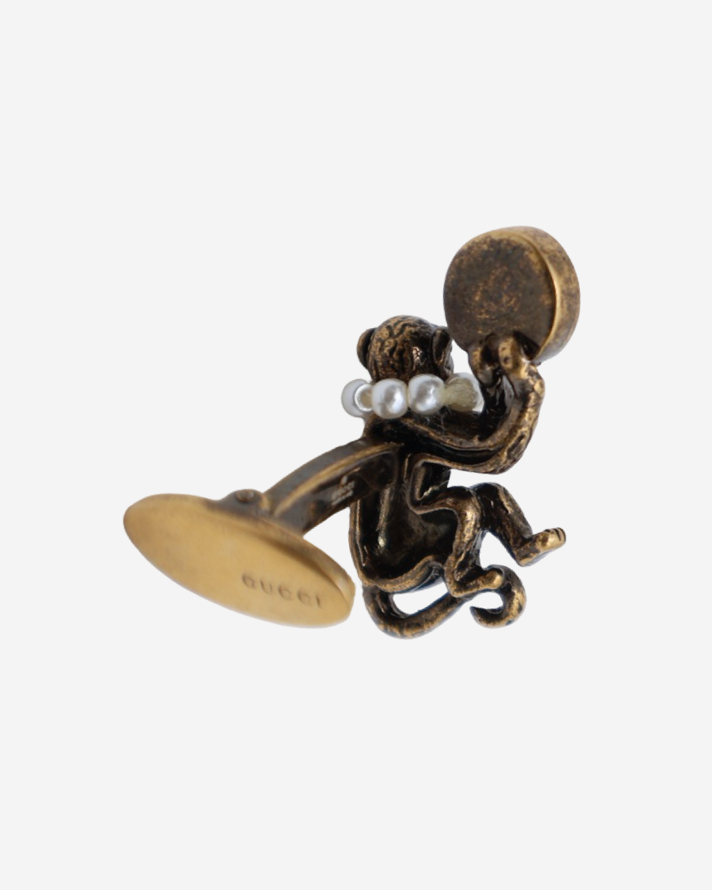 Mancuernillas Gucci Monos con Perlas