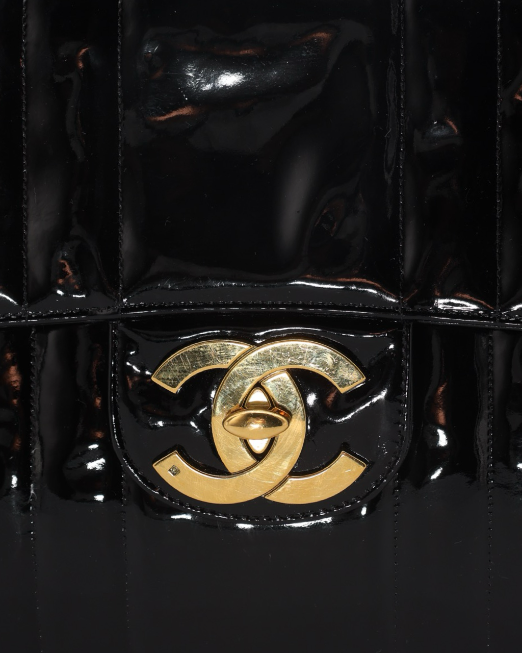 Chanel Mademoiselle Jumbo Vernis Bag