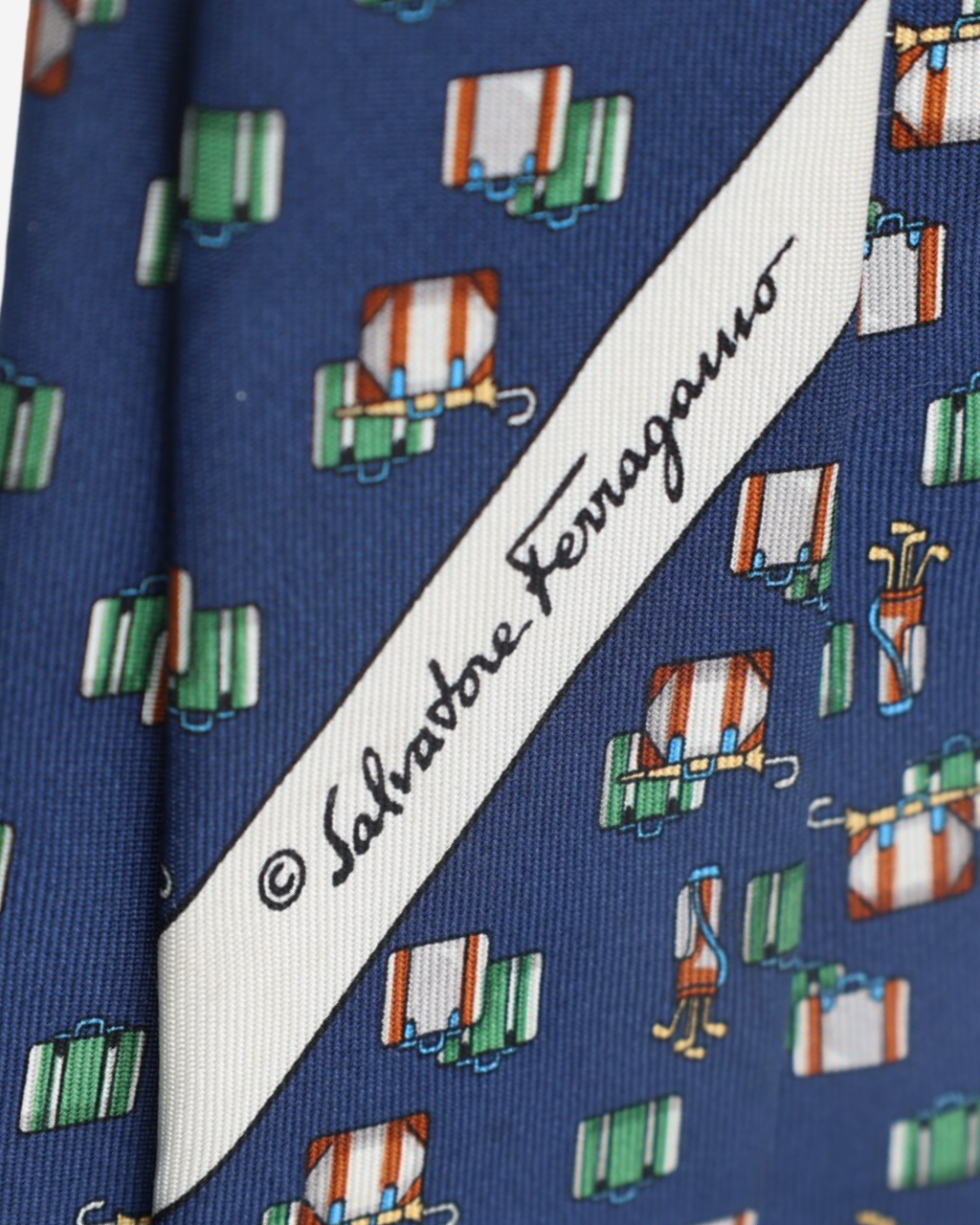 Ferragamo Tie Suitcases