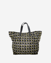 Prada Nylon Geometric Reversible Tote Bag