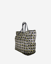 Prada Nylon Geometric Reversible Tote Bag