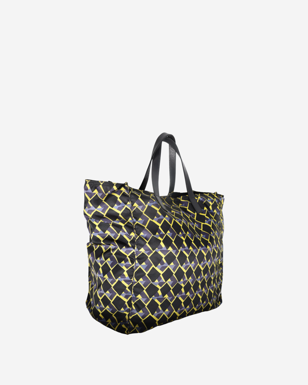 Prada Nylon Geometric Reversible Tote Bag