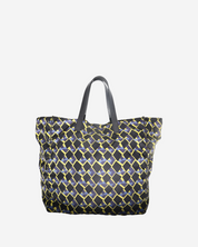 Prada Nylon Geometric Reversible Tote Bag