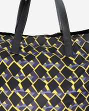 Prada Nylon Geometric Reversible Tote Bag