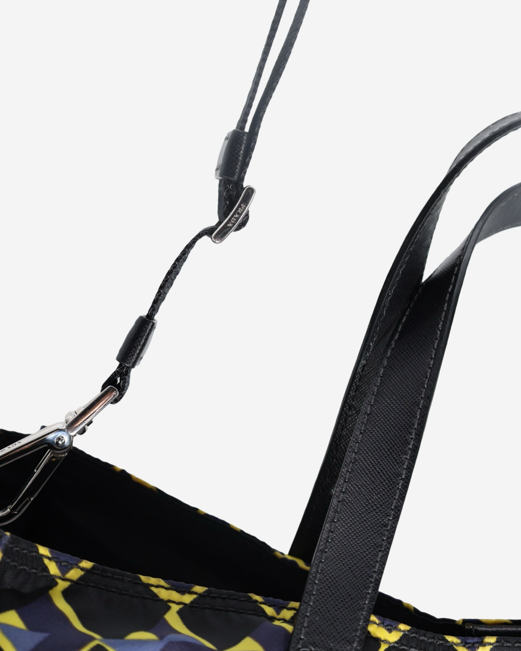 Prada Nylon Geometric Reversible Tote Bag