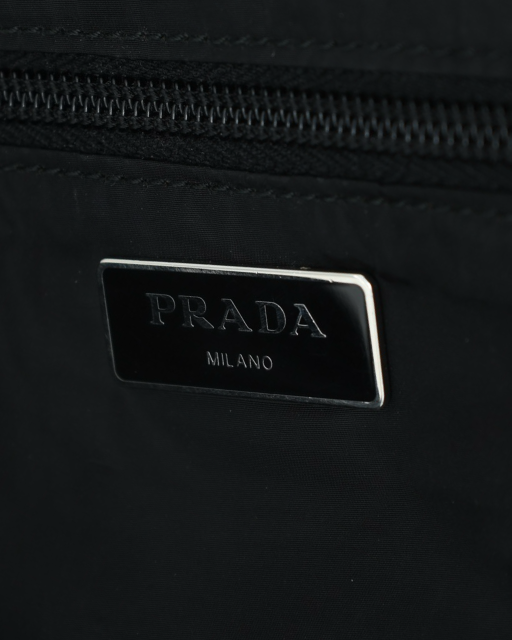 Prada Nylon Geometric Reversible Tote Bag