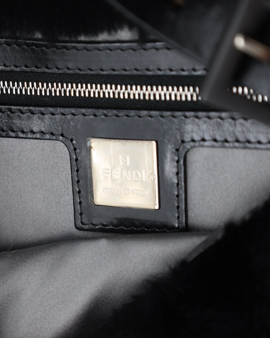 Fendi Baguette Fur Bag