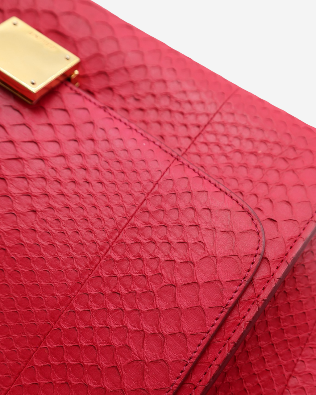 Celine Trapeze Python Bag