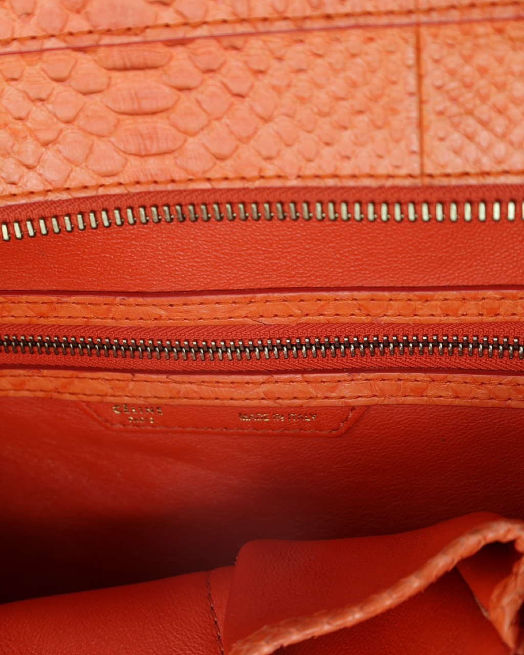 Celine Luggage Python Bag