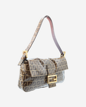 Fendi Zucchino Vinyl Baguette Bag
