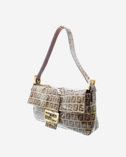 Fendi Zucchino Vinyl Baguette Bag