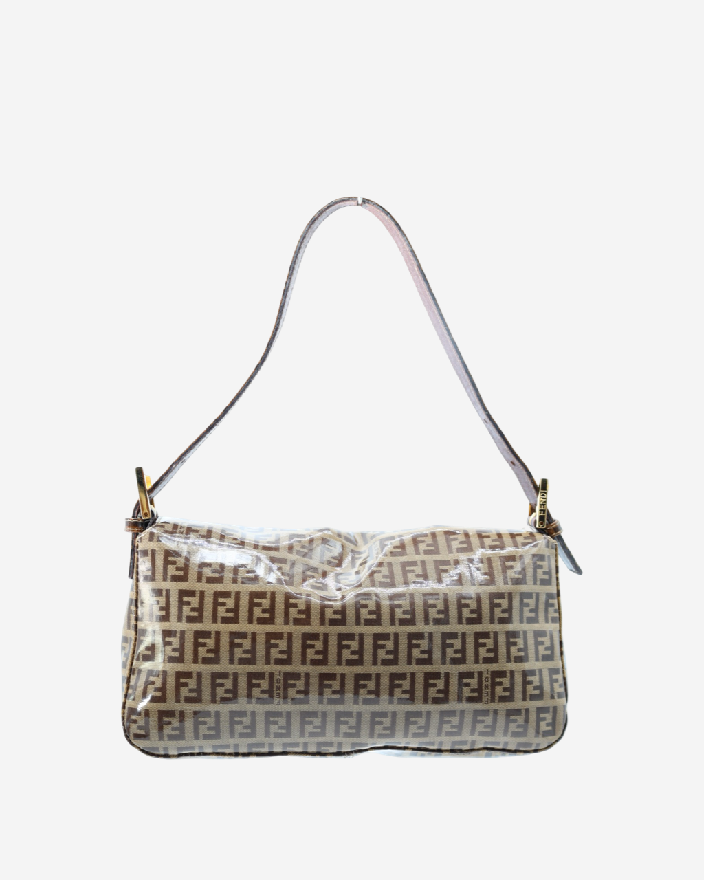 Fendi Zucchino Vinyl Baguette Bag