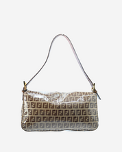 Fendi Zucchino Vinyl Baguette Bag