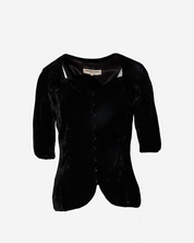 Saint Laurent Velvet Blouse S