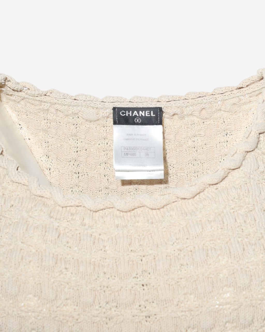 Vestido Chanel Tejido 38 FR