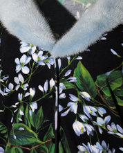 Suéter Blumarine Fur Floral 48 IT
