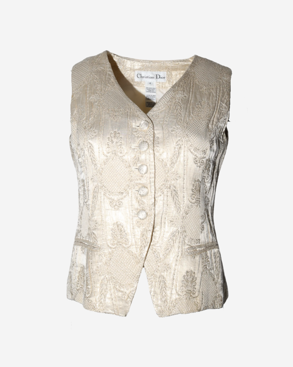 Chaleco Dior Bordado 36 FR