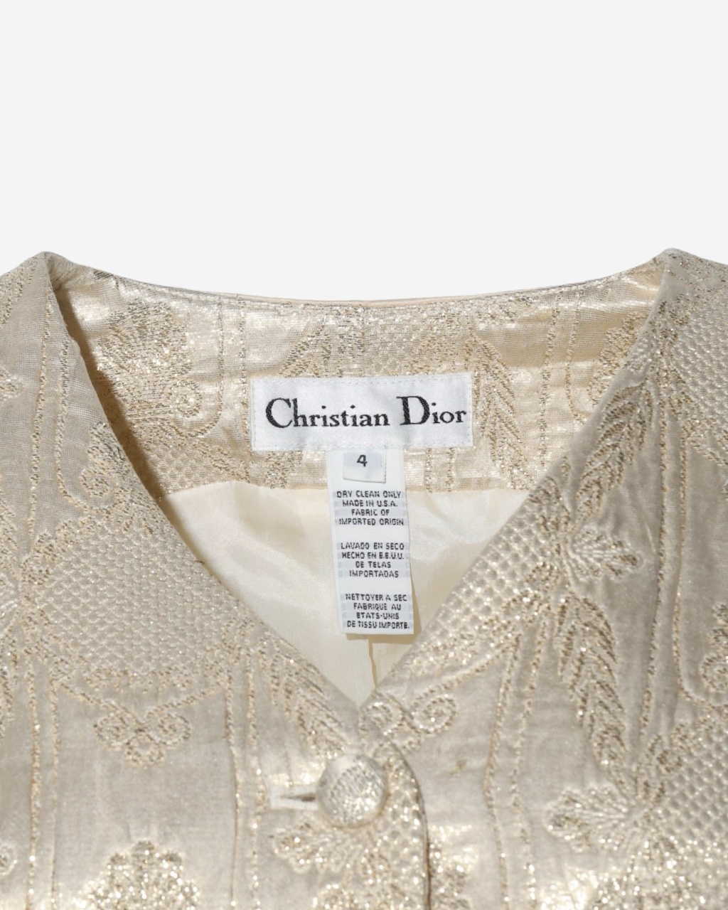 Chaleco Dior Bordado 36 FR